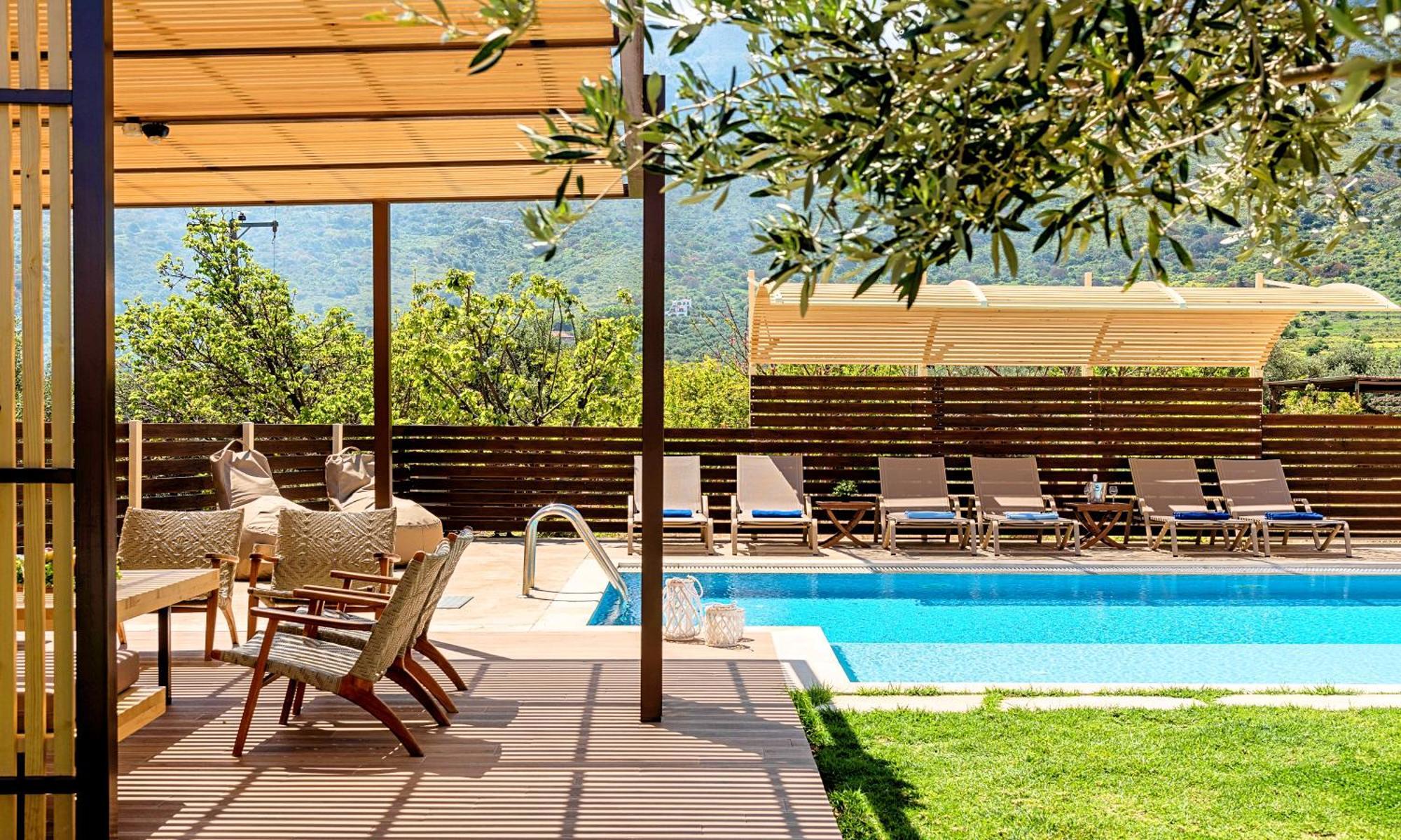 Cretan Sunrise Villa Heated Pool Dhimitroulianá Eksteriør billede