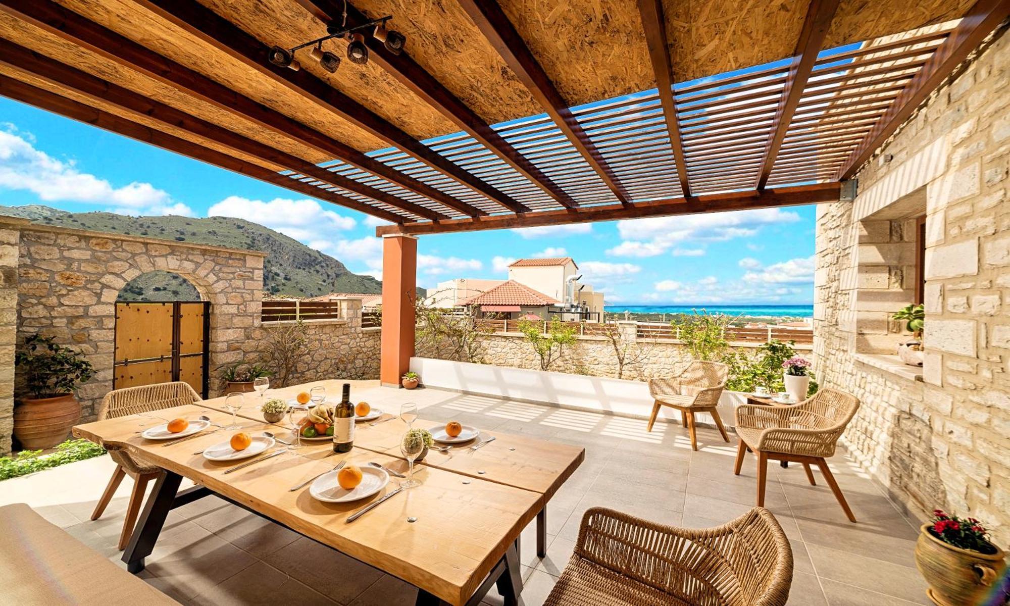 Cretan Sunrise Villa Heated Pool Dhimitroulianá Eksteriør billede