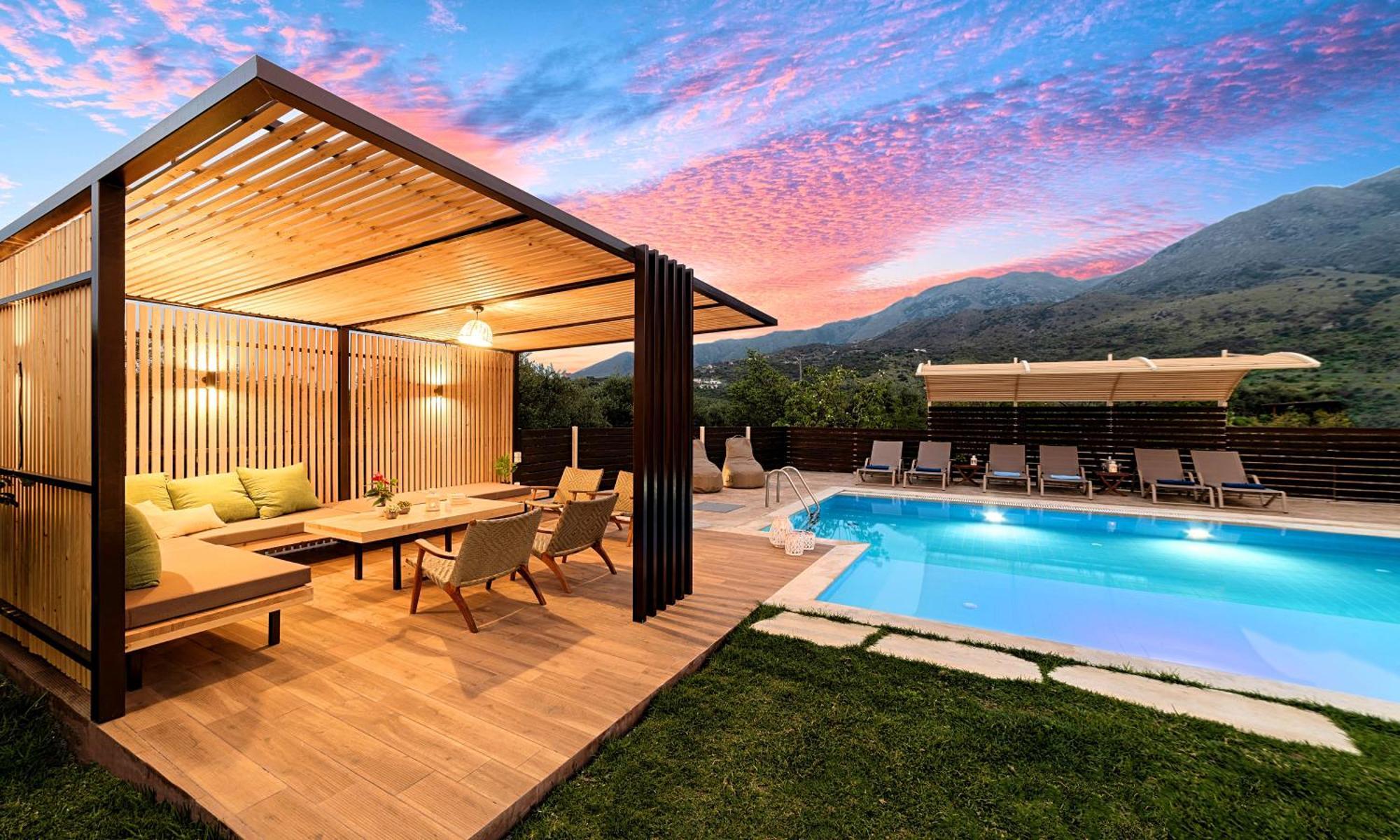 Cretan Sunrise Villa Heated Pool Dhimitroulianá Eksteriør billede