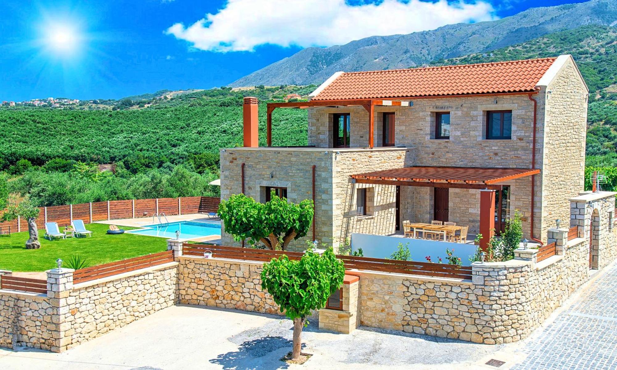 Cretan Sunrise Villa Heated Pool Dhimitroulianá Eksteriør billede